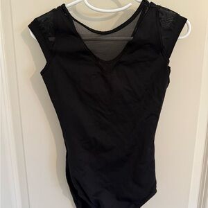 Black girls mesh leotard